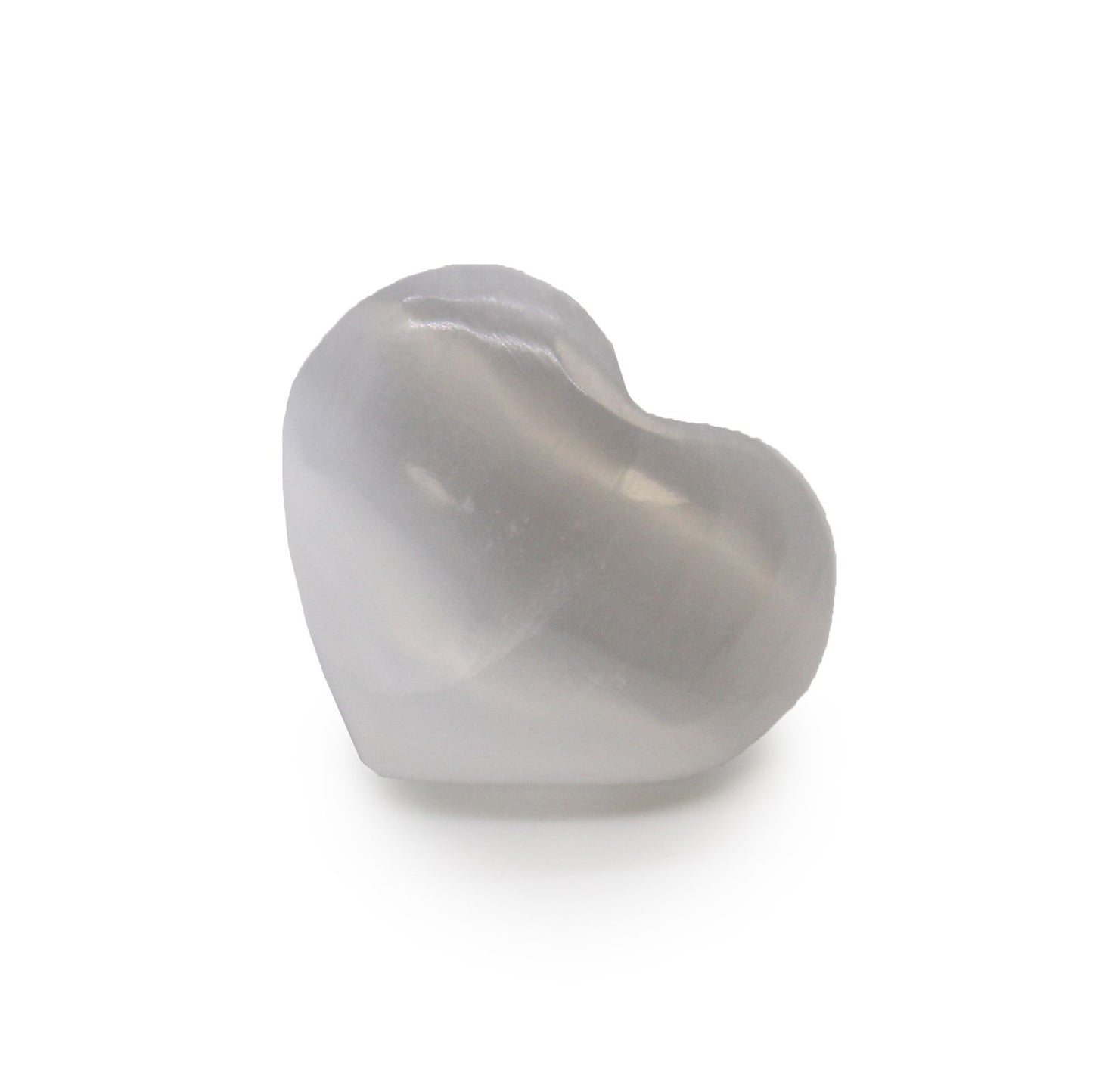 Selenite Heart (3–4 cm) — Pocket Moonlight