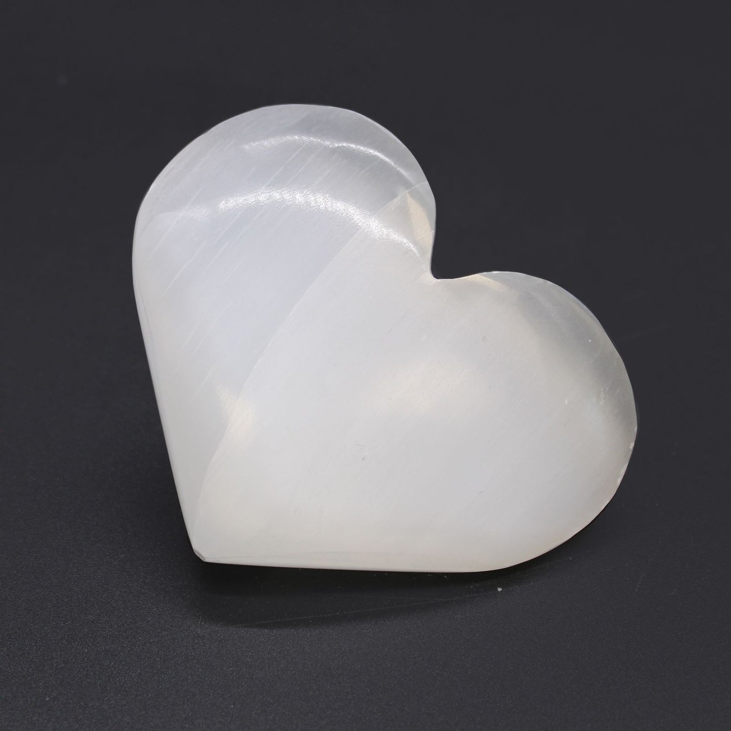 Selenite Heart (6.5 cm) — Moonlit Compassion