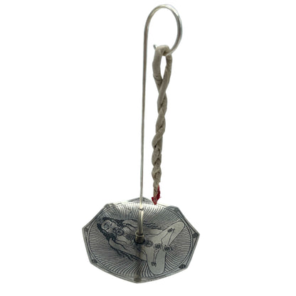 Rope Incense and Silver Plated Holder Set - Tantra Yoga