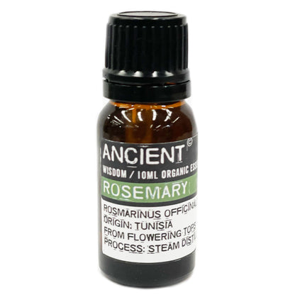Rosemary Organic Essential Oil (10 ml) — Steam-Distilled, Herb-Bright