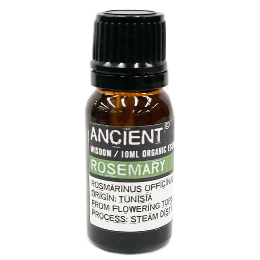 Rosemary Organic Essential Oil (10 ml) — Steam-Distilled, Herb-Bright