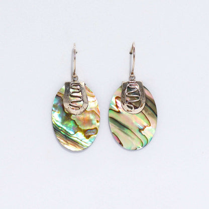 Shell & Silver Earrings - Abalone