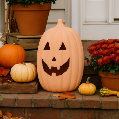 23cm Terracotta Pumpkin Ornament